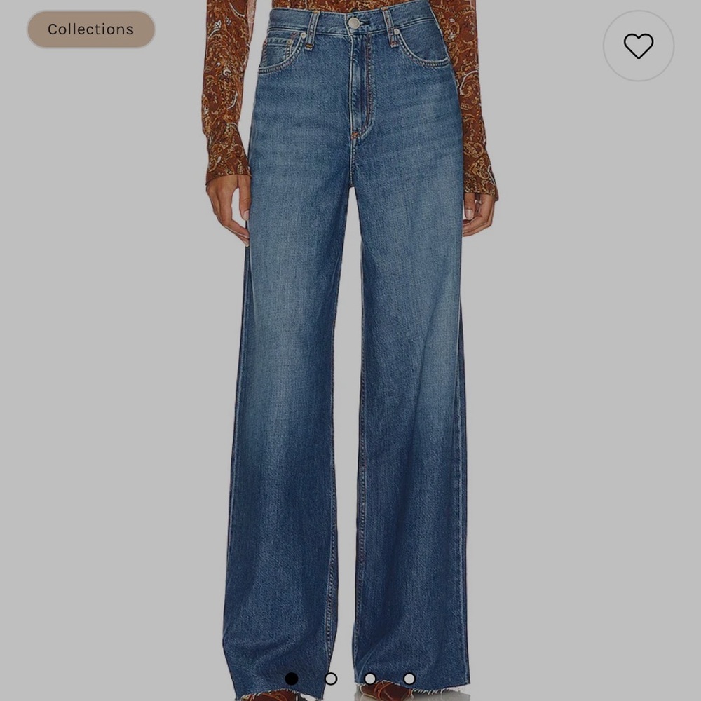 Rag and bone sofie wide leg Jean